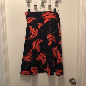 Lularoe Azure Brush Stroke Skirt